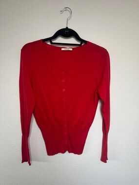 Devernois- Red French Cardigan